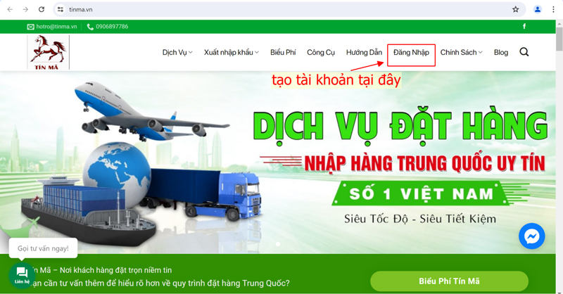 Các bước nhập hàng sỉ 1688 tại tín mã