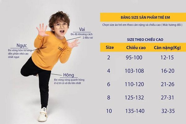 Các lưu ý khi chọn quần áo Size 110 cho bé