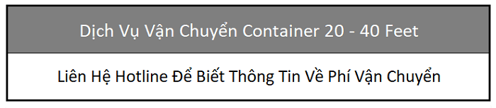 Dịch vụ vận chuyển container 20- 40 feet